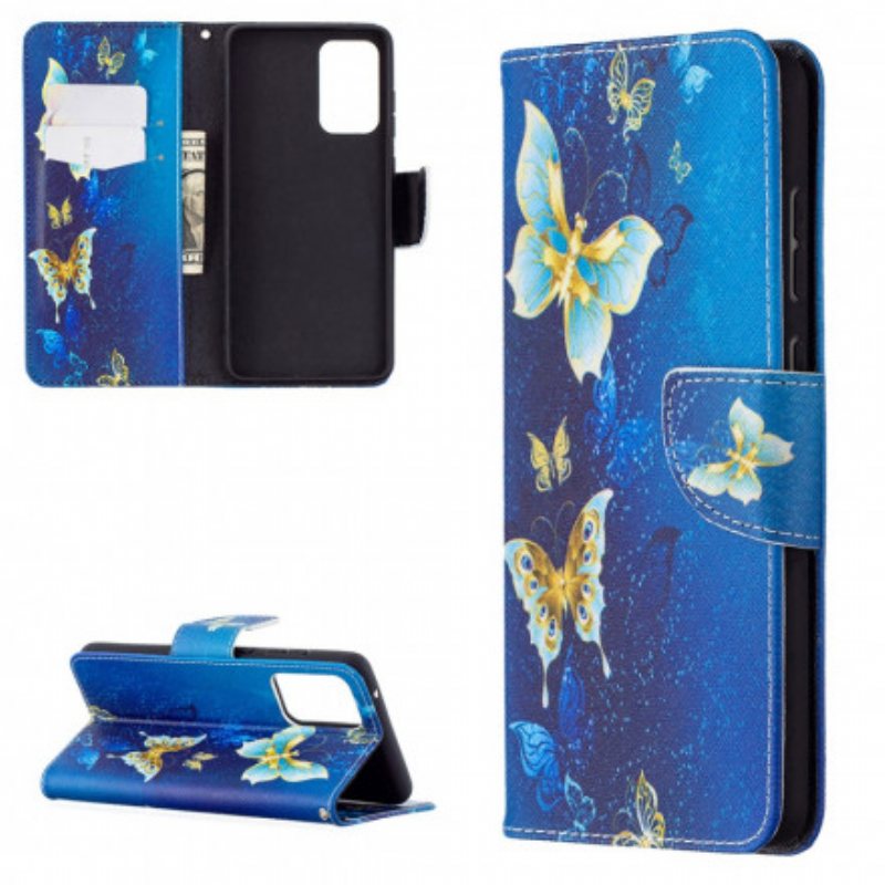 Folio Deksel Til Samsung Galaxy A72 4G / A72 5G Butterflies Kings