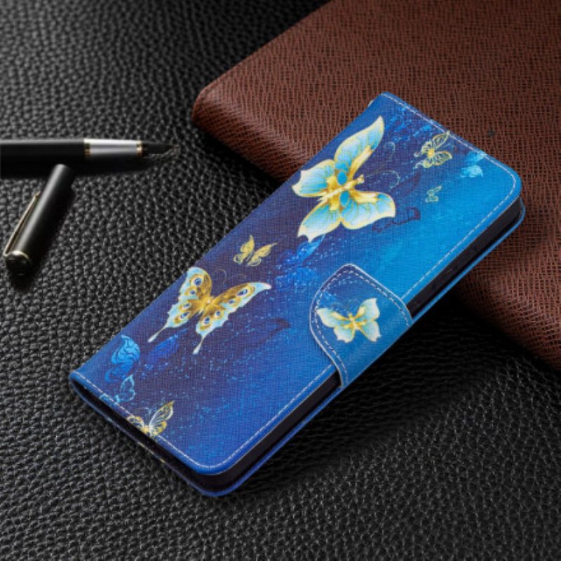 Folio Deksel Til Samsung Galaxy A72 4G / A72 5G Butterflies Kings