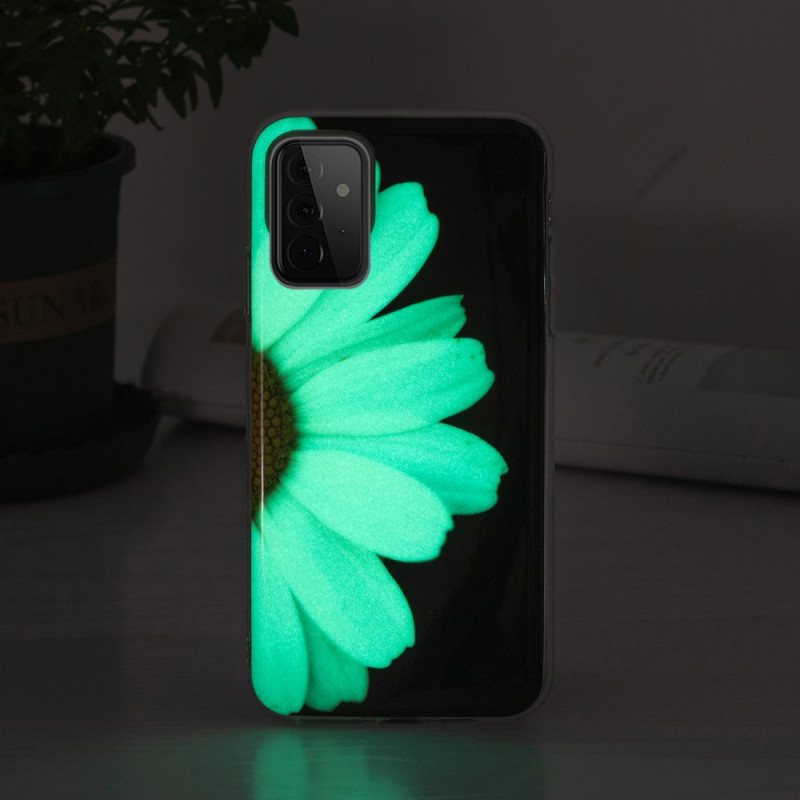 Mobildeksel Til Samsung Galaxy A72 4G / A72 5G Fluorescerende Blomsterserie