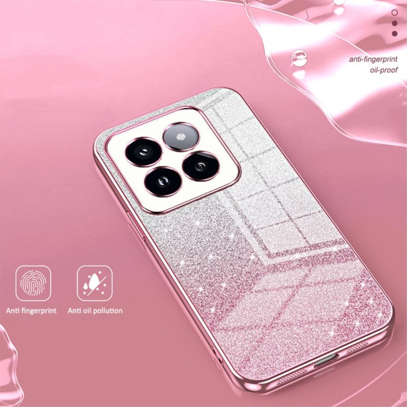 Deksel Xiaomi 14 Pro Mobildeksel Gradient Glitter