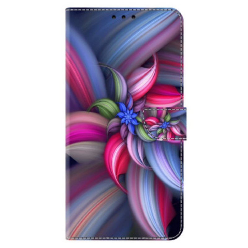 Folio Deksel Til Xiaomi 14 Pro Fargerike Blomster