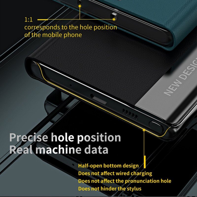 Beskyttelse Deksel Til Samsung Galaxy M53 5G Folio Deksel Nytt Design I Kunstskinn