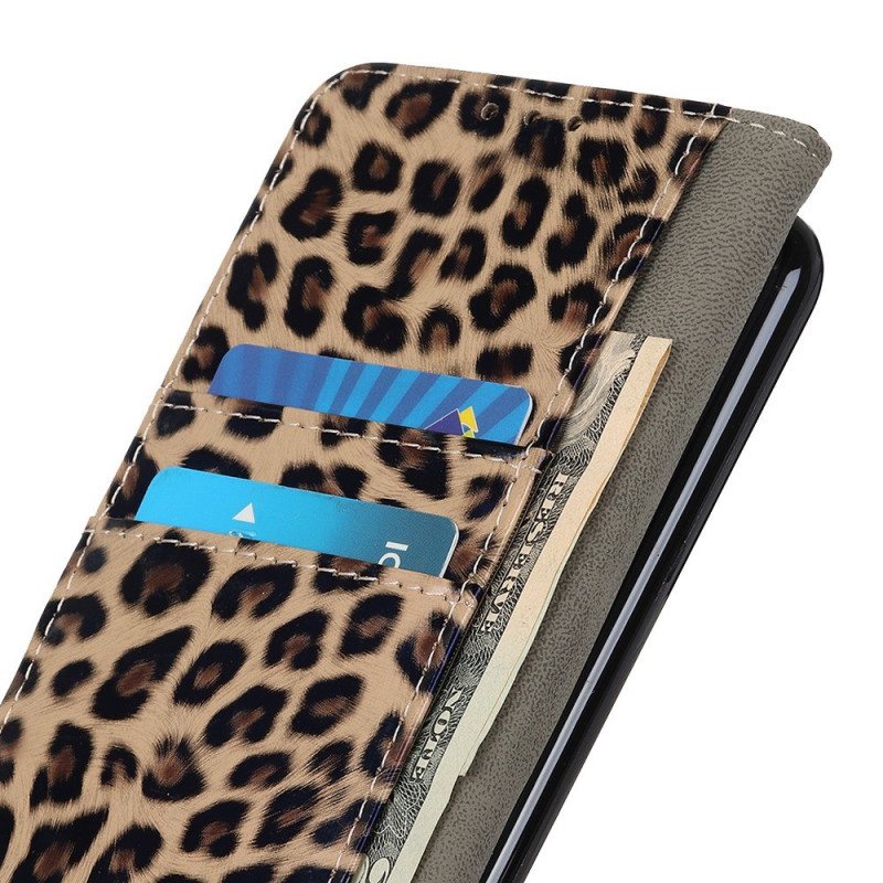 Folio Deksel Til Samsung Galaxy M53 5G Lille Leopardeffekt