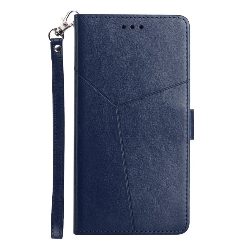 Folio Deksel Til Samsung Galaxy M53 5G Stil Leather Y Design