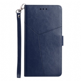 Folio Deksel Til Samsung Galaxy M53 5G Stil Leather Y Design