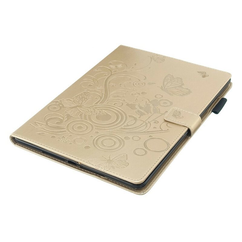 Folio Deksel Til iPad 10.2" (2020) (2019) Diamond Butterflies Leather Effect