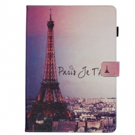 Folio Deksel Til iPad 10.2" (2020) (2019) Paris Jeg Elsker Deg