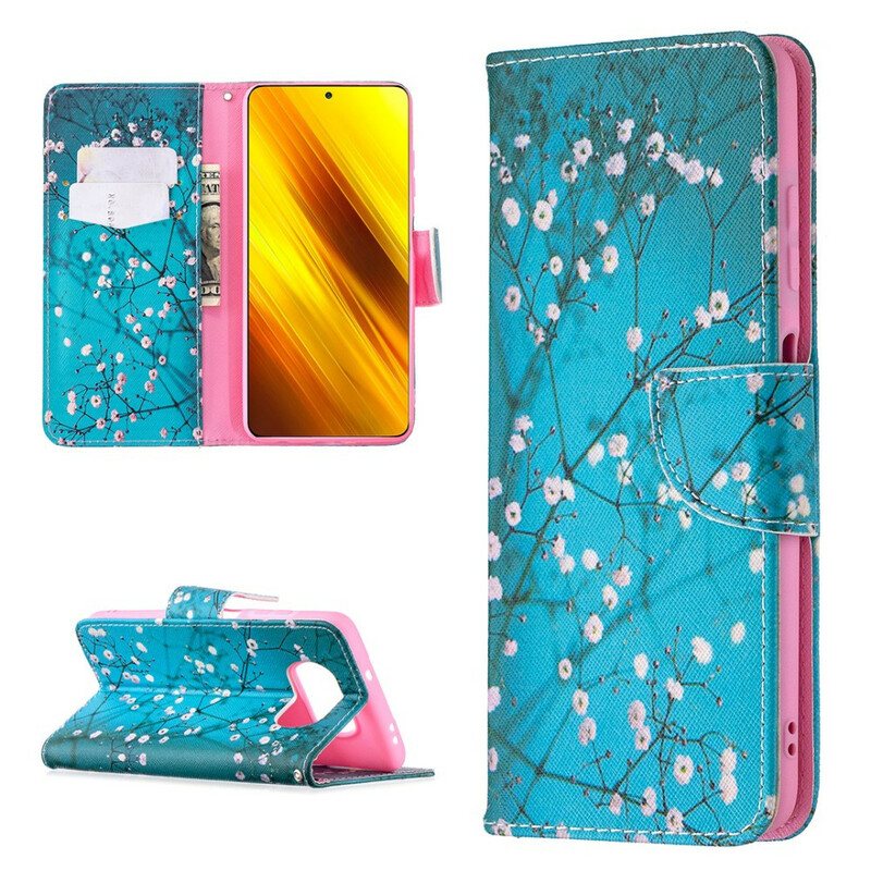 Folio Deksel Til Poco X3 / X3 Pro / X3 NFC Blossom Tree