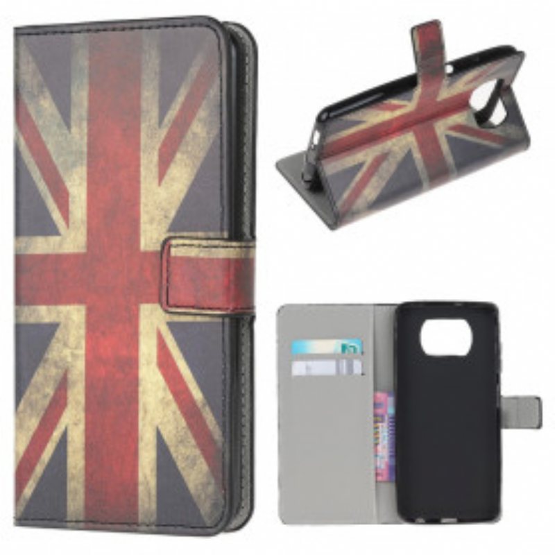 Folio Deksel Til Poco X3 / X3 Pro / X3 NFC Englands Flagg