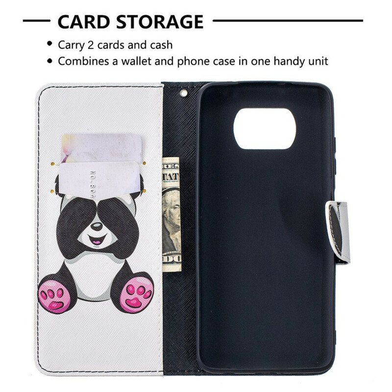 Folio Deksel Til Poco X3 / X3 Pro / X3 NFC Panda Moro