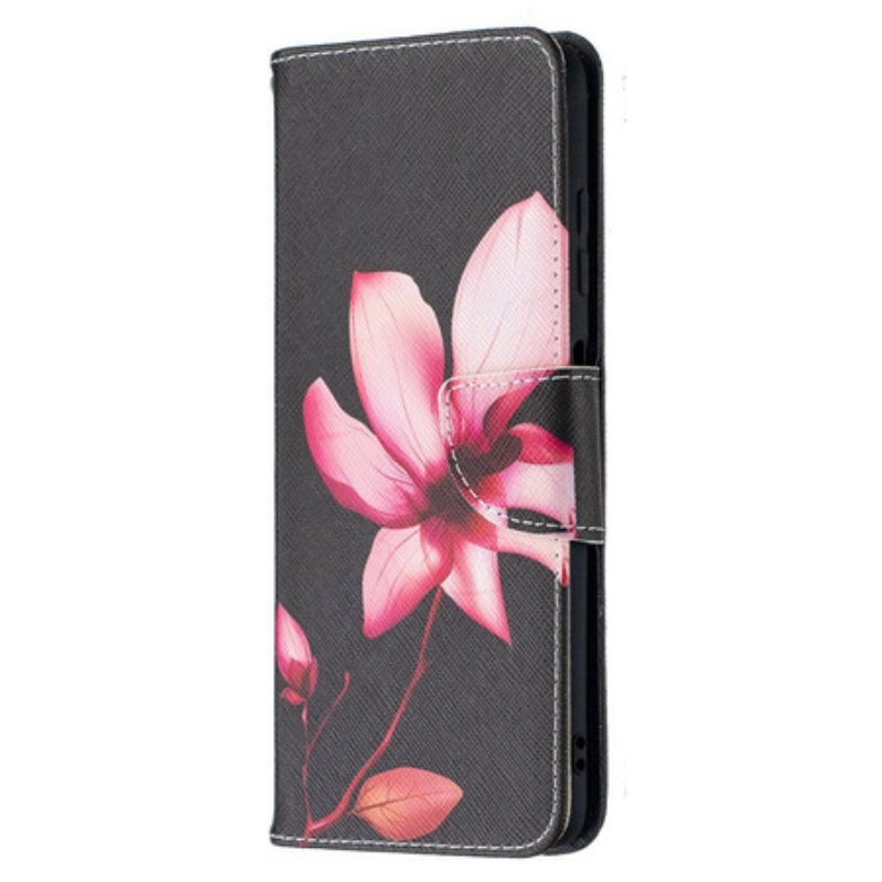 Folio Deksel Til Poco X3 / X3 Pro / X3 NFC Rosa Blomst