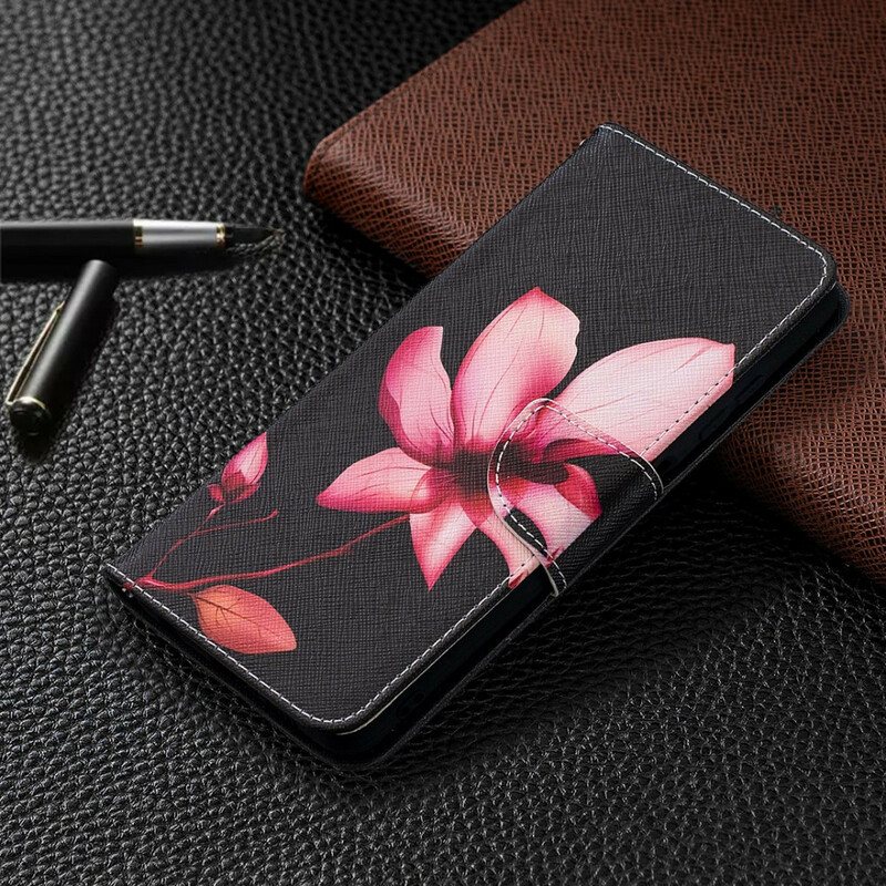 Folio Deksel Til Poco X3 / X3 Pro / X3 NFC Rosa Blomst