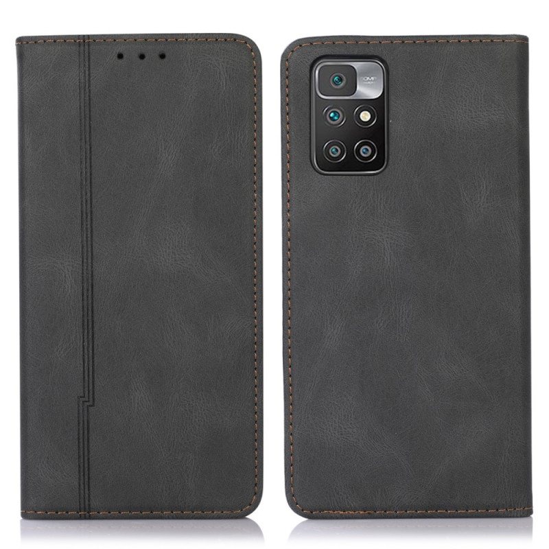 Beskyttelse Deksel Til Xiaomi Redmi Note 11 Pro Plus 5G Folio Deksel Style Leather Line