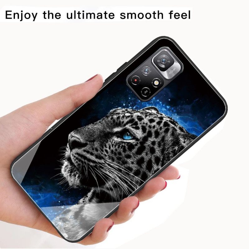 Deksel Til Xiaomi Redmi Note 11 Pro Plus 5G Feline Face Herdet Glass