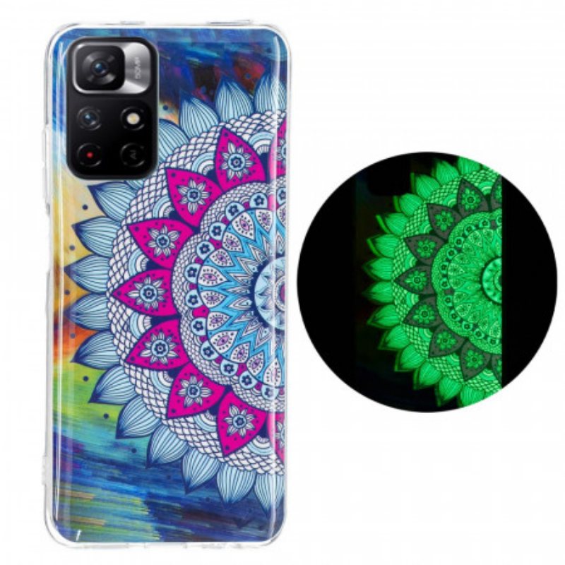 Deksel Til Xiaomi Redmi Note 11 Pro Plus 5G Fluorescerende Fargerik Mandala