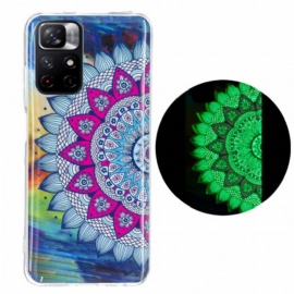 Deksel Til Xiaomi Redmi Note 11 Pro Plus 5G Fluorescerende Fargerik Mandala