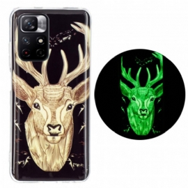 Deksel Til Xiaomi Redmi Note 11 Pro Plus 5G Fluorescerende Majestic Deer