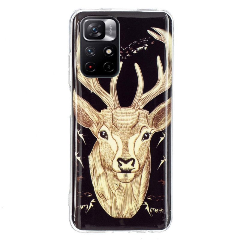 Deksel Til Xiaomi Redmi Note 11 Pro Plus 5G Fluorescerende Majestic Deer