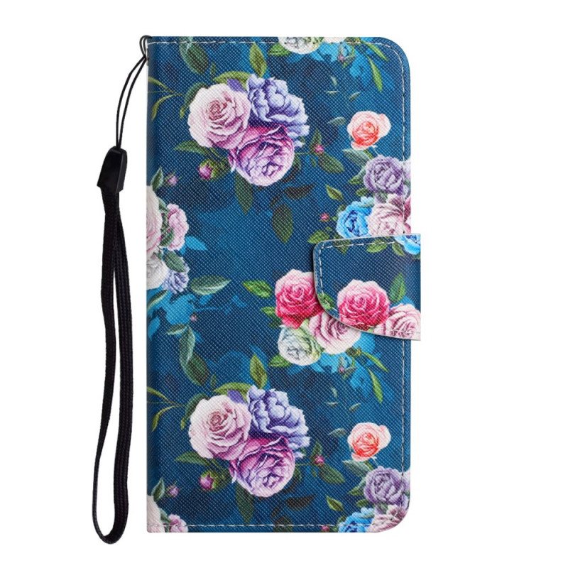 Folio Deksel Til Xiaomi Redmi Note 11 Pro Plus 5G Liberty Royal-blomster