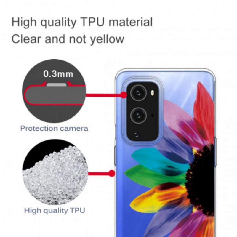 Deksel Til OnePlus 9 Pro Fargerik Blomst