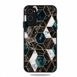 Deksel Til OnePlus 9 Pro Fargerik Geometri Marmor
