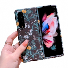 Deksel Til Samsung Galaxy Z Fold 4 Blomster Bakgrunn