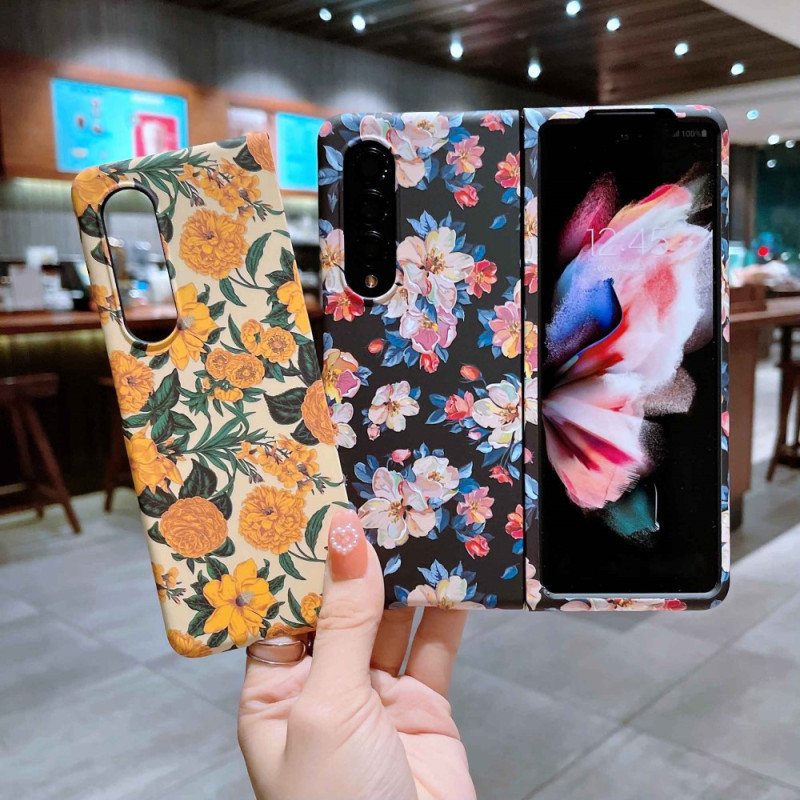 Deksel Til Samsung Galaxy Z Fold 4 Blomster Bakgrunn