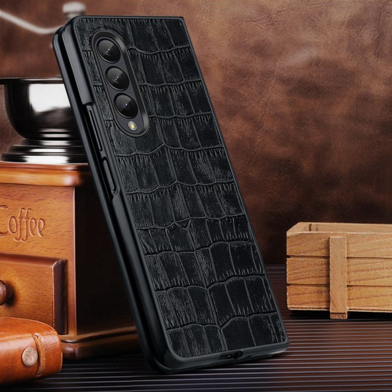 Deksel Til Samsung Galaxy Z Fold 4 Croco Chic