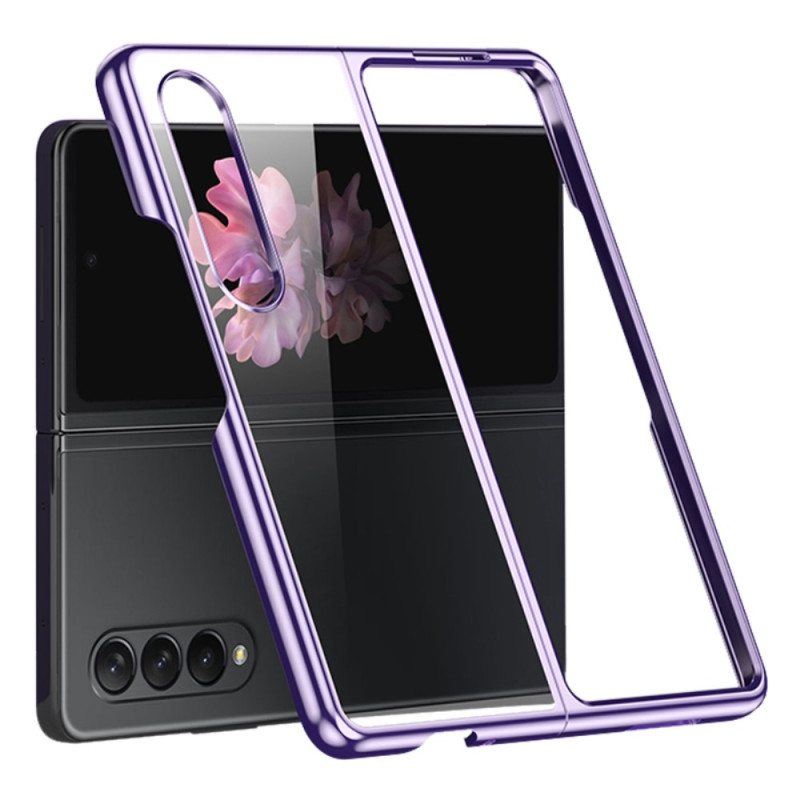 Deksel Til Samsung Galaxy Z Fold 4 Gjennomsiktig Metallisk