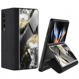 Deksel Til Samsung Galaxy Z Fold 4 Gkk Marble Waves