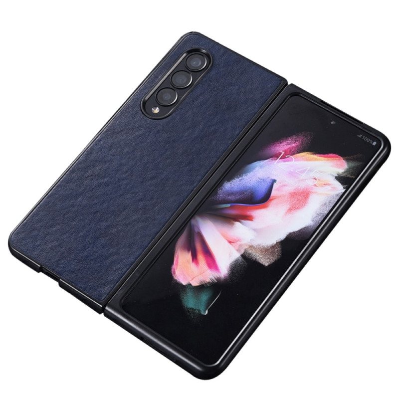 Deksel Til Samsung Galaxy Z Fold 4 Tekstur Av Nylon I Kunstskinn