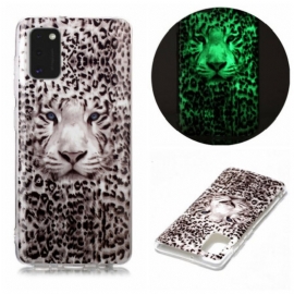 Deksel Til Samsung Galaxy A41 Leopard Fluorescerende