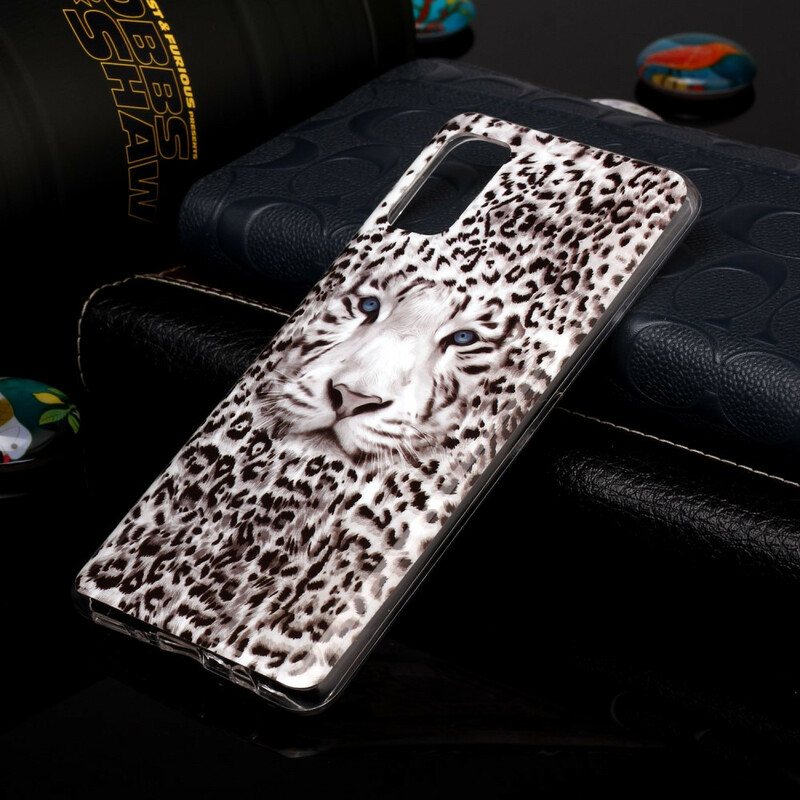 Deksel Til Samsung Galaxy A41 Leopard Fluorescerende