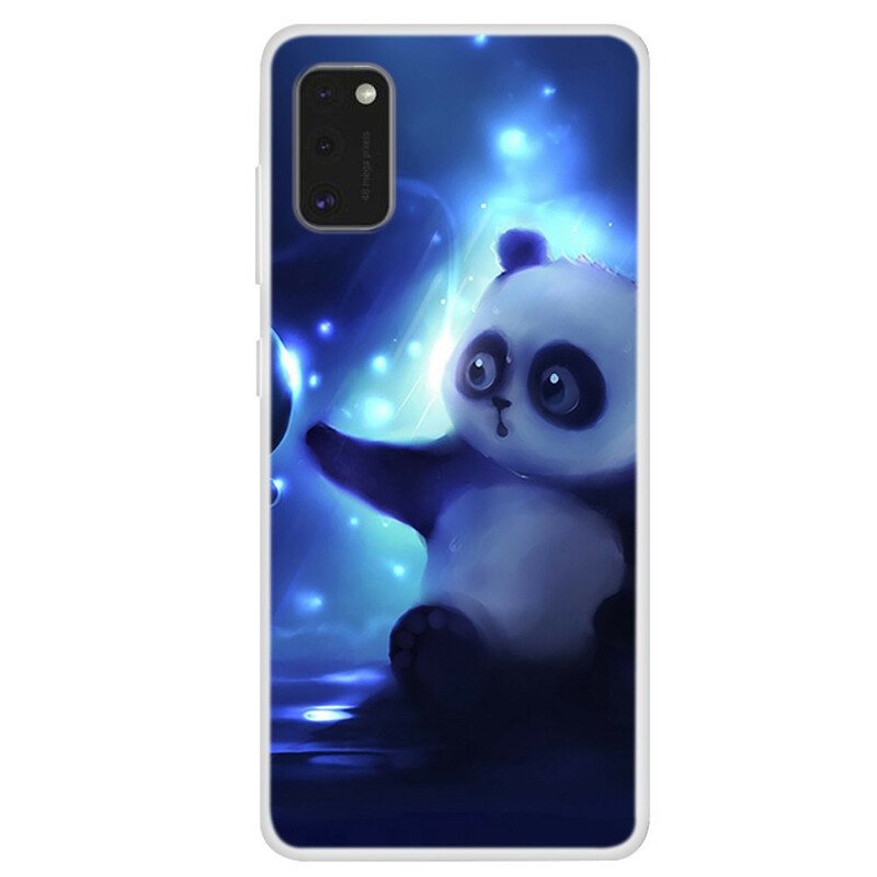 Deksel Til Samsung Galaxy A41 Panda I Verdensrommet