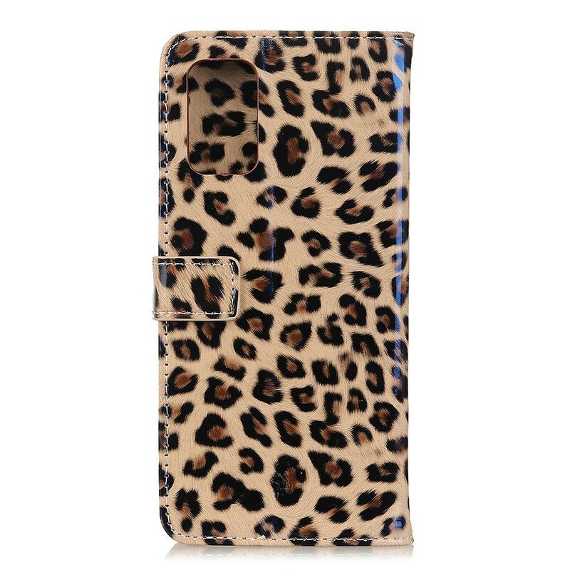 Folio Deksel Til Samsung Galaxy A41 Leopard