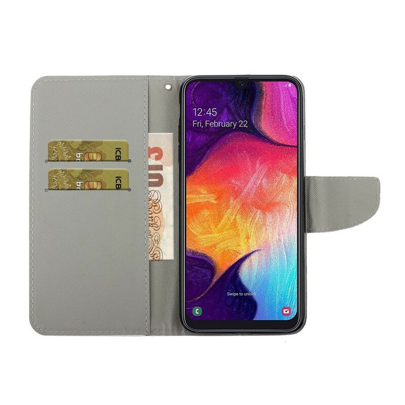 Folio Deksel Til Samsung Galaxy A41 Med Kjede Thong Tusenfryd