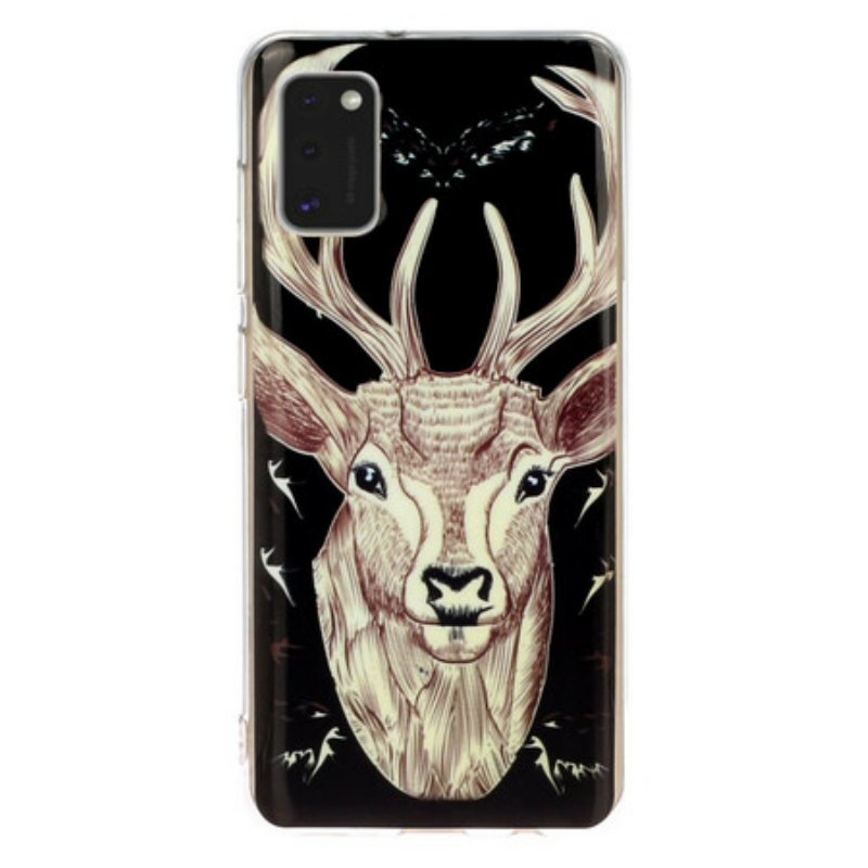 Mobildeksel Til Samsung Galaxy A41 Fluorescerende Majestic Deer