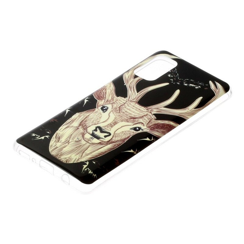 Mobildeksel Til Samsung Galaxy A41 Fluorescerende Majestic Deer