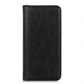 Beskyttelse Deksel Til Samsung Galaxy S21 5G Folio Deksel Elegance Split Litchi Leather