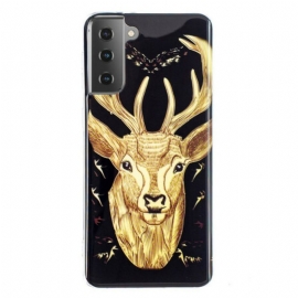 Deksel Til Samsung Galaxy S21 5G Fluorescerende Majestic Deer