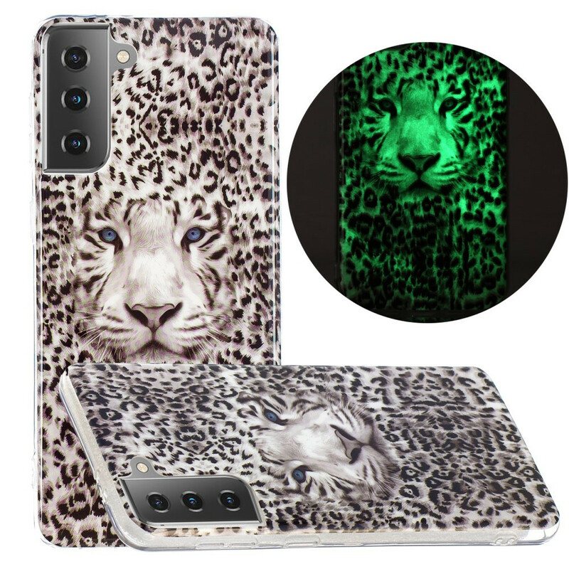 Deksel Til Samsung Galaxy S21 5G Leopard Fluorescerende