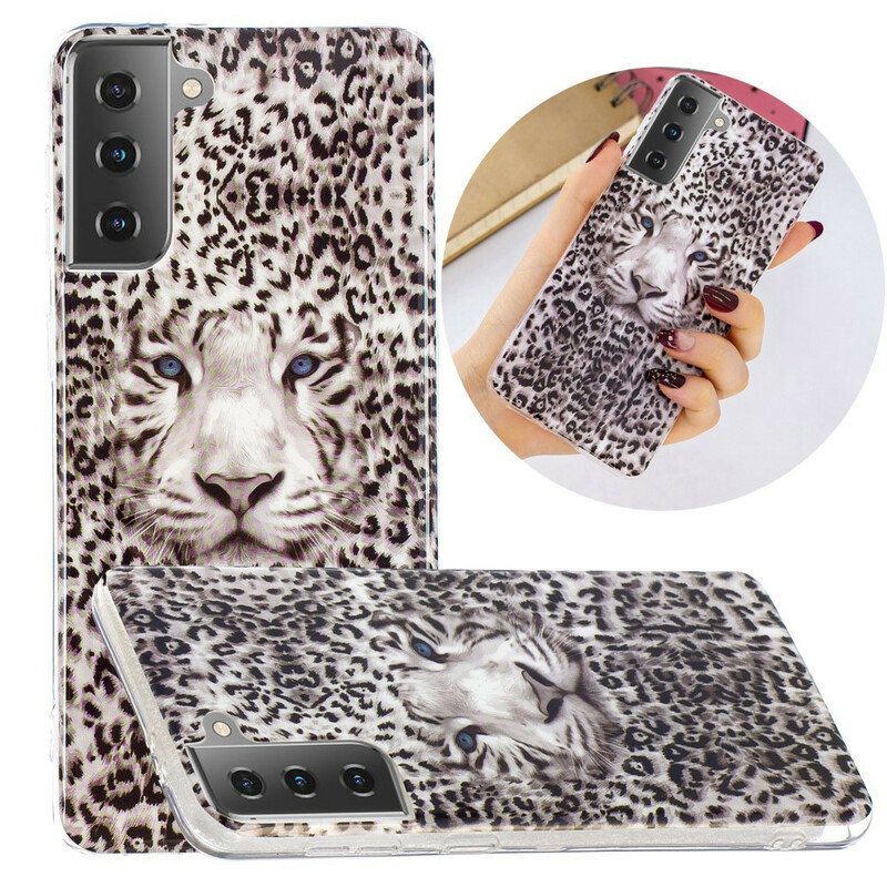 Deksel Til Samsung Galaxy S21 5G Leopard Fluorescerende