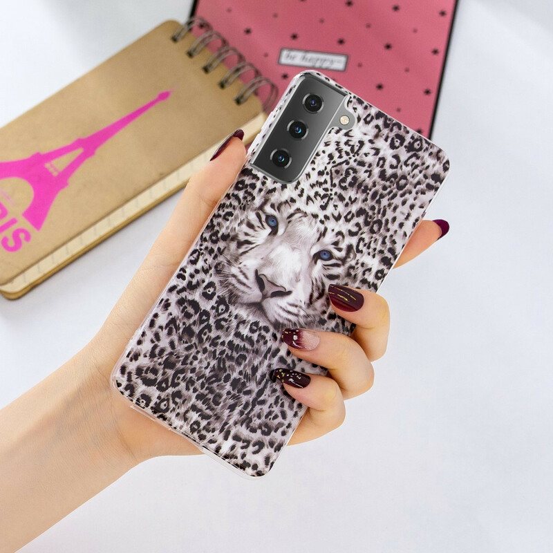 Deksel Til Samsung Galaxy S21 5G Leopard Fluorescerende