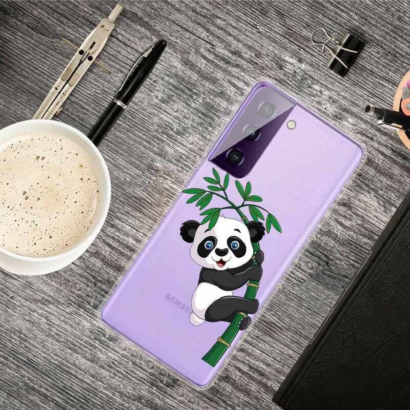 Deksel Til Samsung Galaxy S21 5G Panda På Bambus