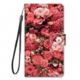 Folio Deksel Til Samsung Galaxy S21 5G Blomsterromantikk