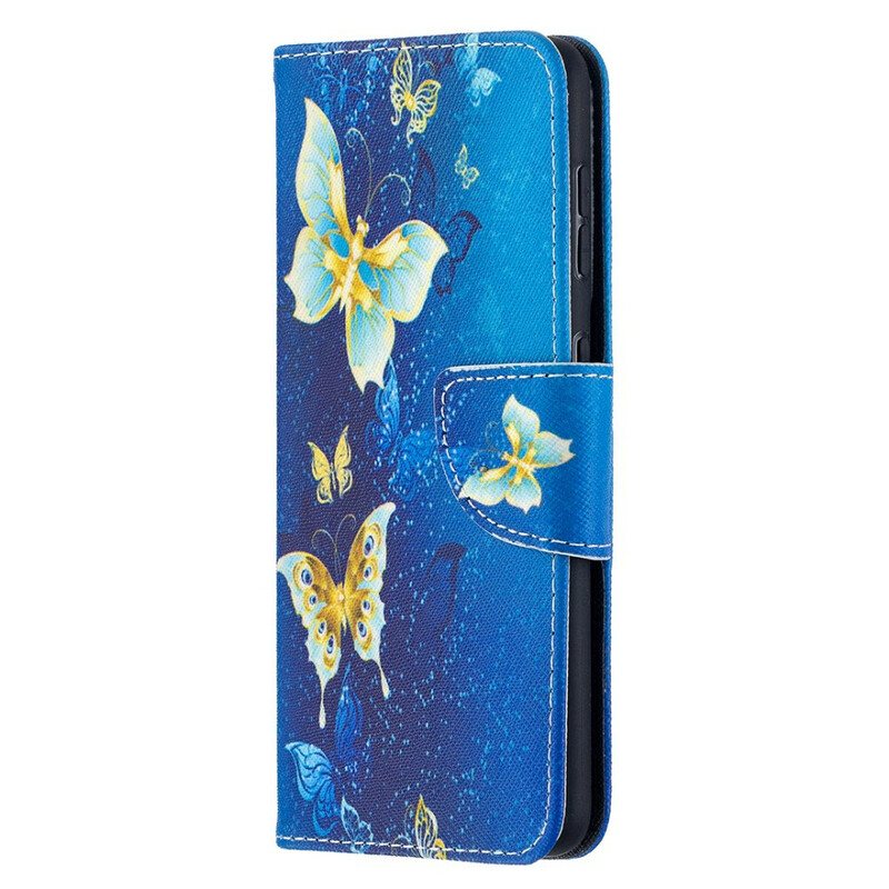 Folio Deksel Til Samsung Galaxy S21 5G Butterflies Kings