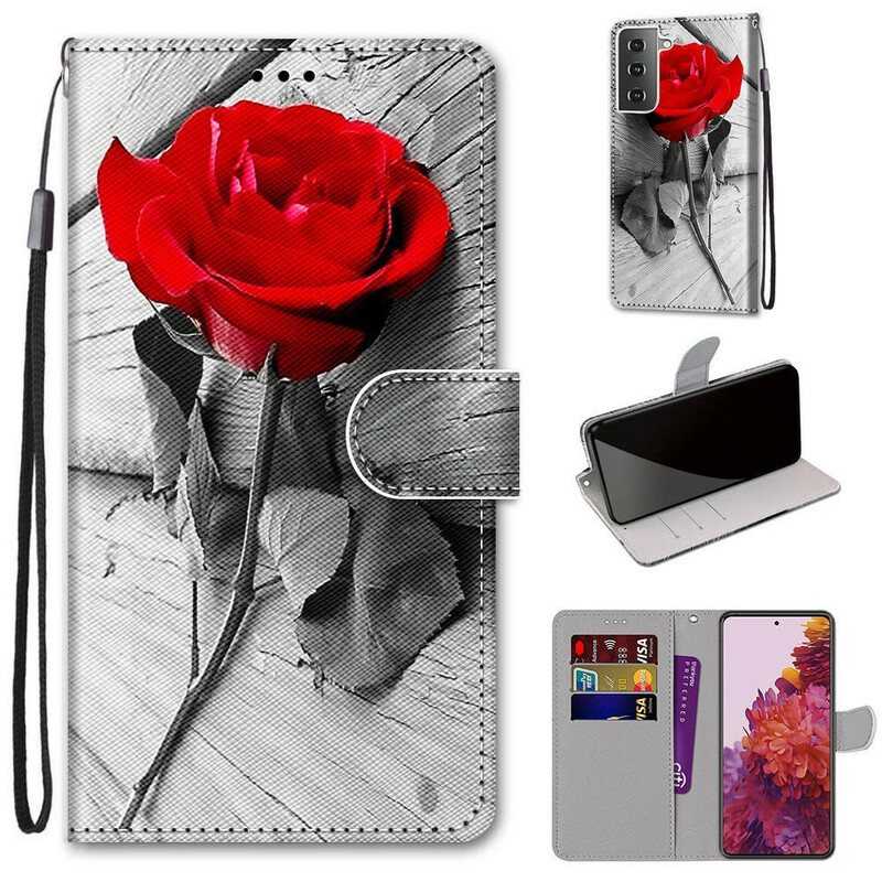 Folio Deksel Til Samsung Galaxy S21 5G Floral Wonder