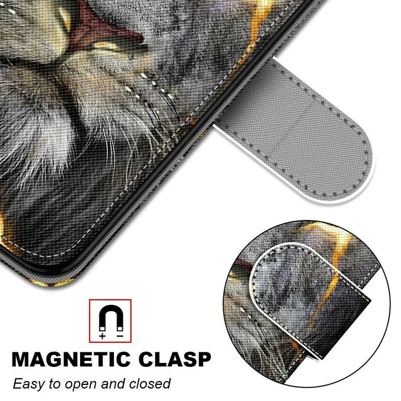 Folio Deksel Til Samsung Galaxy S21 5G Magisk Feline