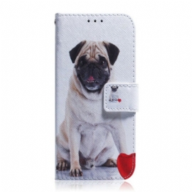 Folio Deksel Til Samsung Galaxy S21 5G Mops Hund