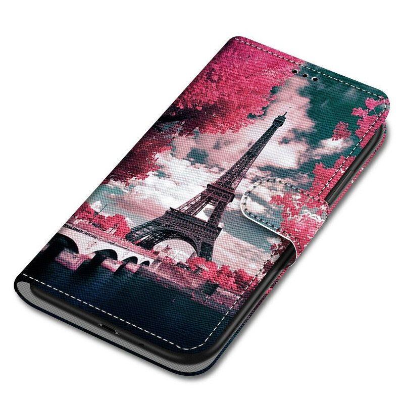 Folio Deksel Til Samsung Galaxy S21 5G Paris I Blomst